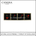 Diseño chino de concha CANOSA cuadro de pared con marco de madera